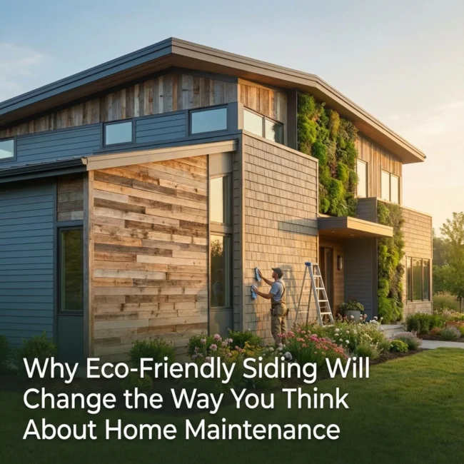 Why Eco-Friendly Siding Will Change the Way You Think About Home Maintenance