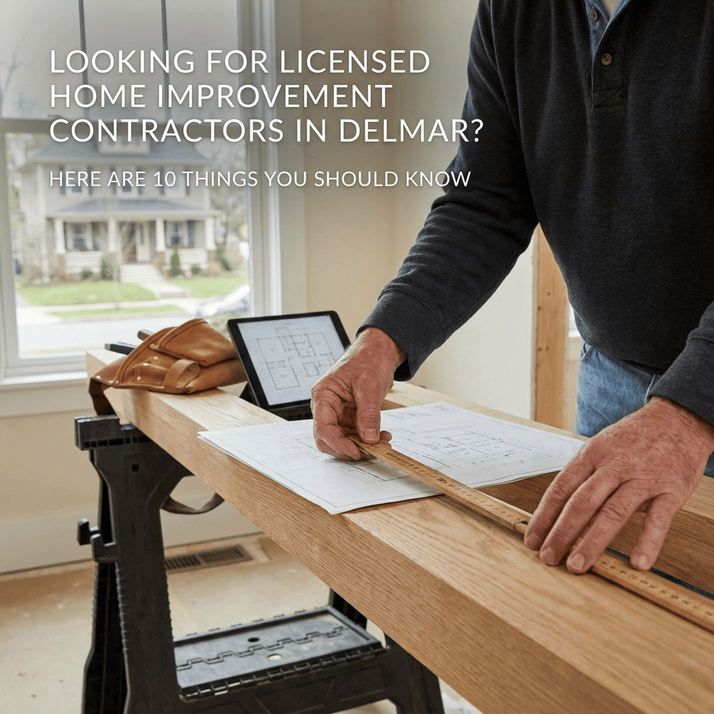 Looking For Licensed Home Improvement Contractors in Delmar? Here Are 10 Things You Should Know