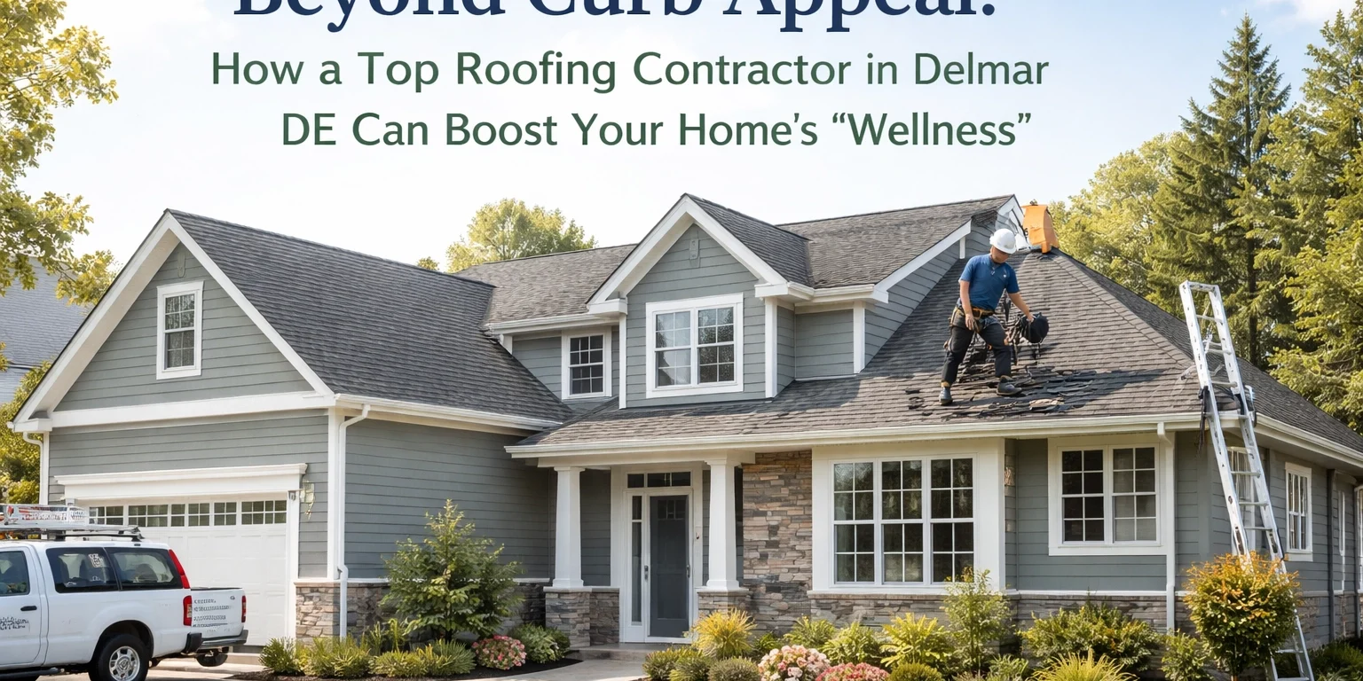 Roofing Contractor Delmar DE | Trusted Experts for Healthy, Durable Homes Professional roofing contractor working on a residential roof in Delmar, DE, demonstrating expert installation and home protection services.